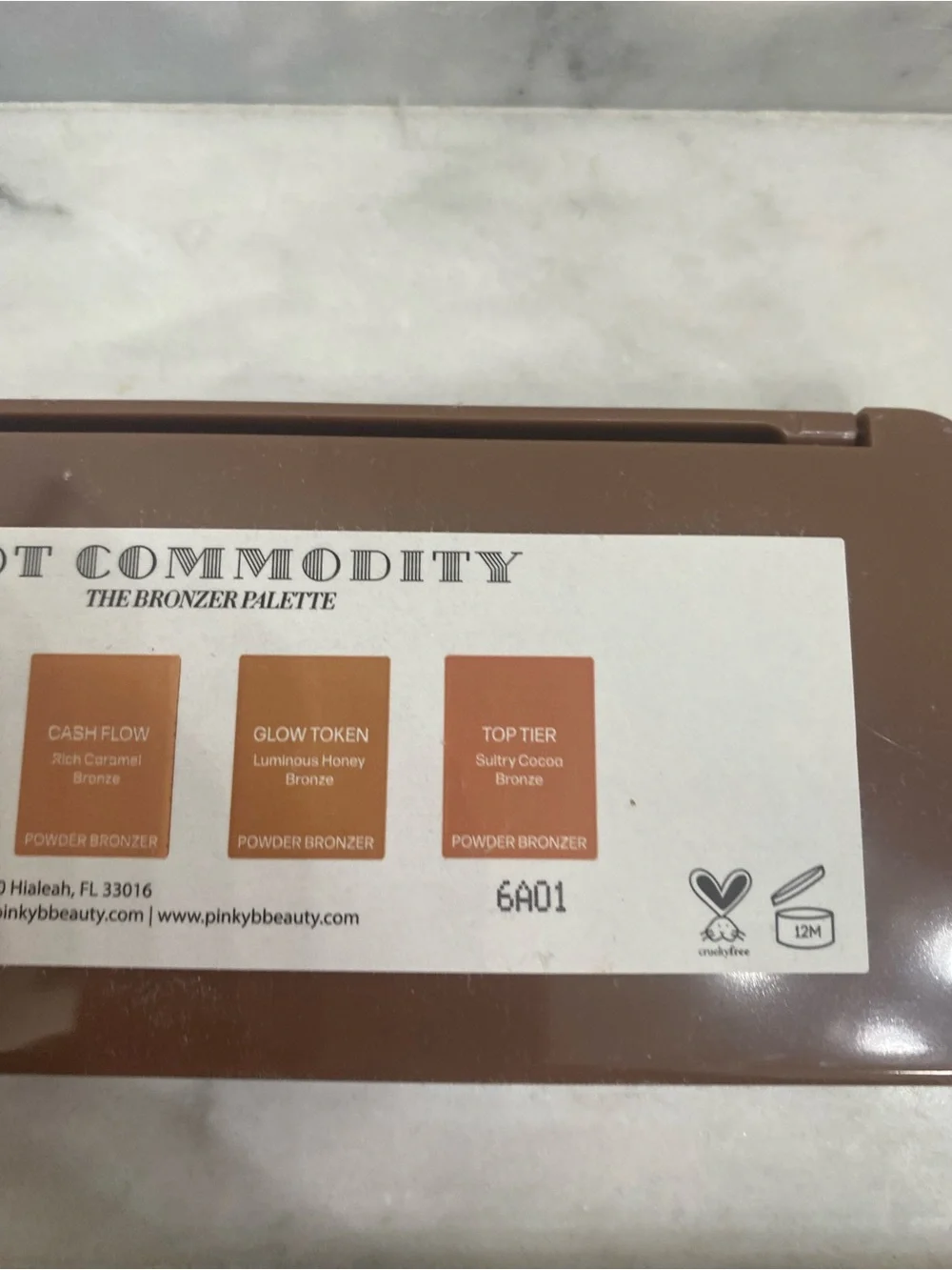 NIB Hot Commodity Bronzer Palette — Neutral Brown Shades